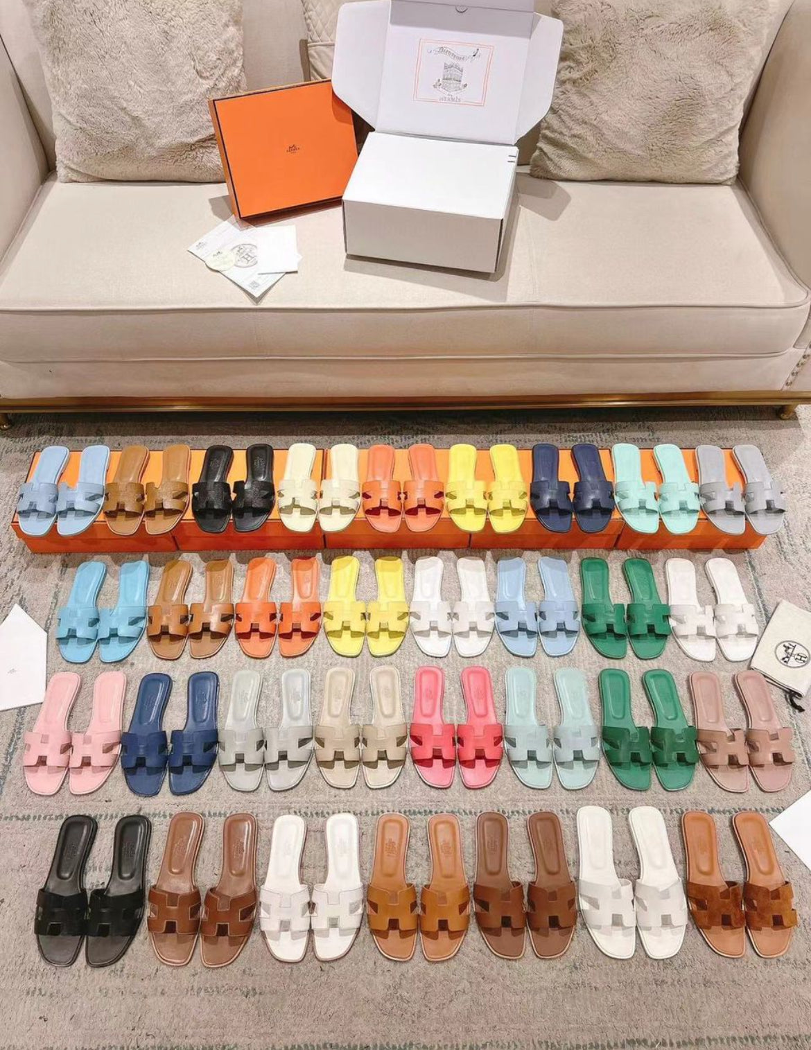 Women’s Herms Sandals (Various Colours)